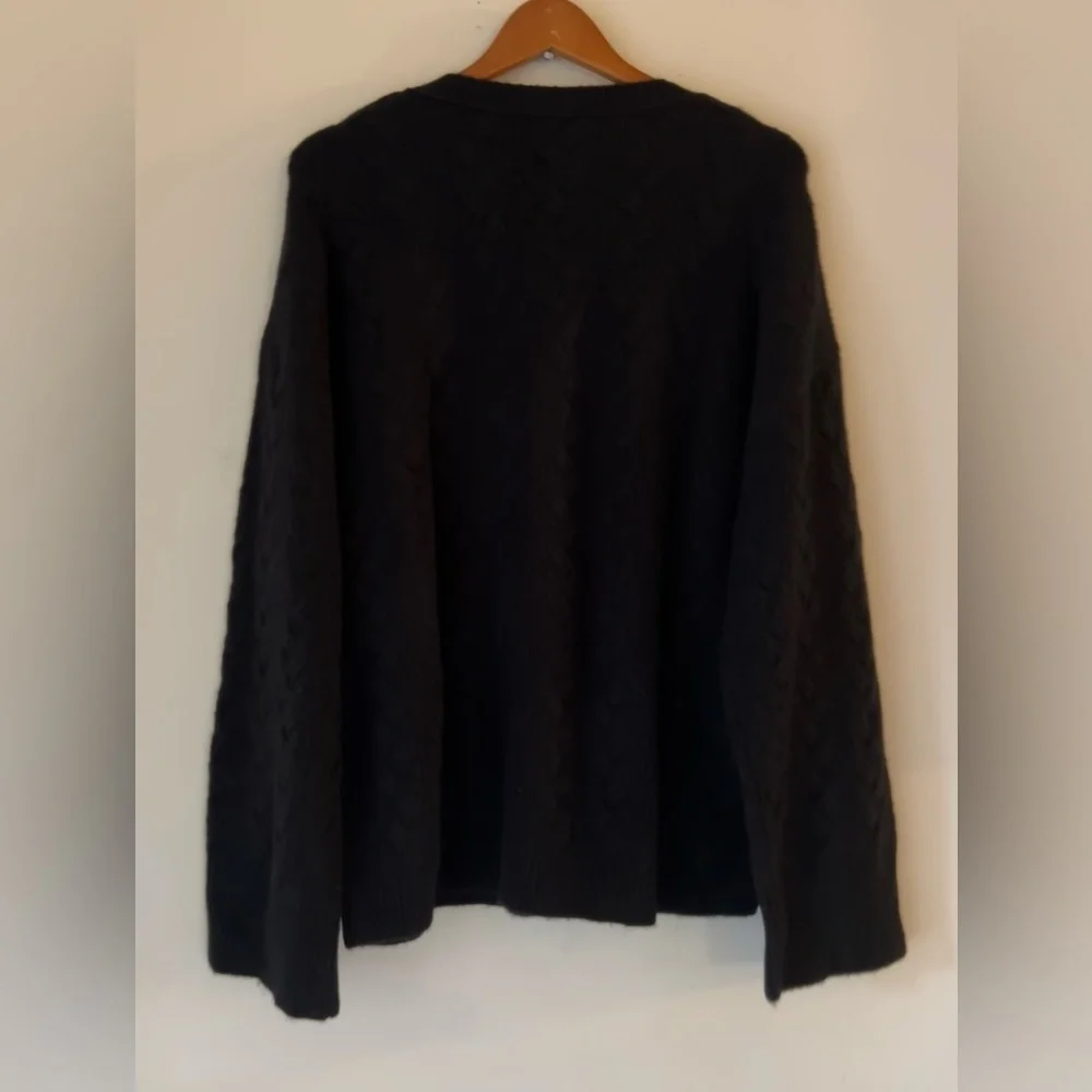 NWT J Crew Cable-knit Sweater Wool Alpaca Blend Buttons in Supersoft Yarn Sz XXL